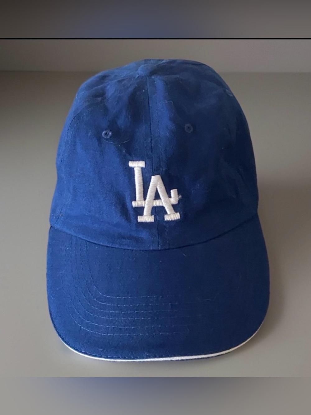 Vintage LA Dodgers Farmer John Promo Hat Blue Adjustable Dad Cap MLB Giveaway